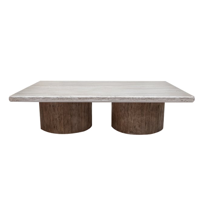 IFD Sahara Light Cream Brown Caramel Deluxe Cocktail Table IFD-2952CKTDL