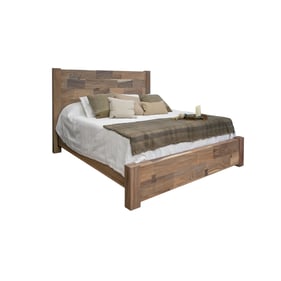 IFD Natural Parota Brown Cappuccino King Bed