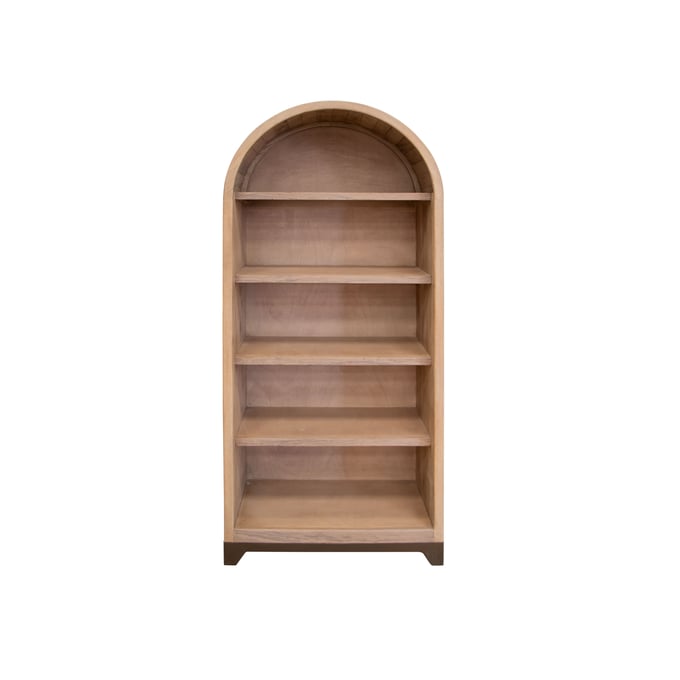 IFD Natural Parota Brown Cappuccino 5 Shelve Bookcase IFD-8681BKS