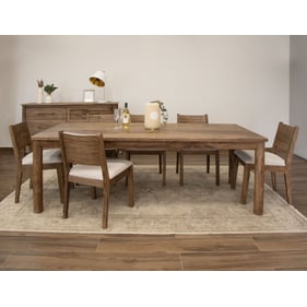 IFD Olimpia Tequila Towny Brown 7pc Dining Room Set