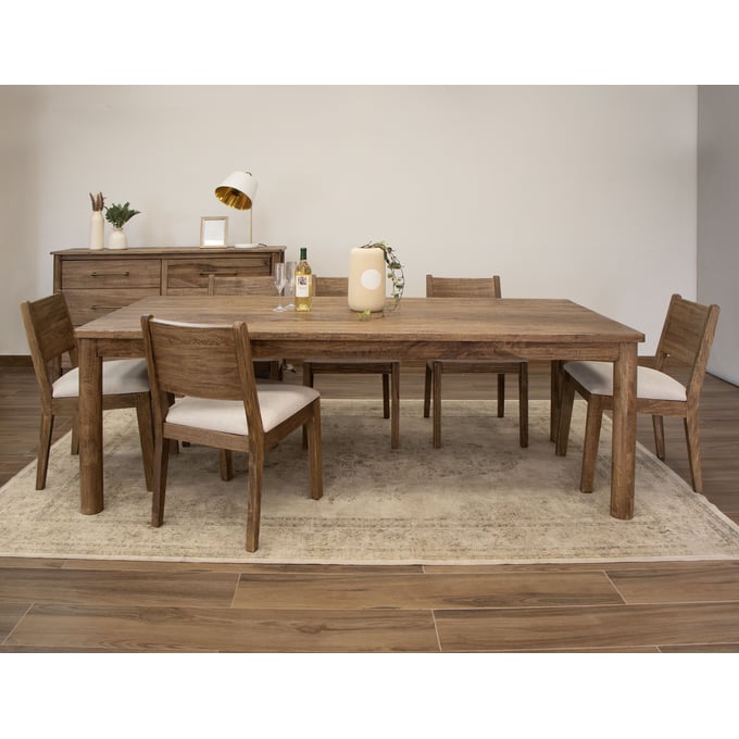 IFD Olimpia Tequila Towny Brown 7pc Dining Room Set IFD-7381-DR-S1