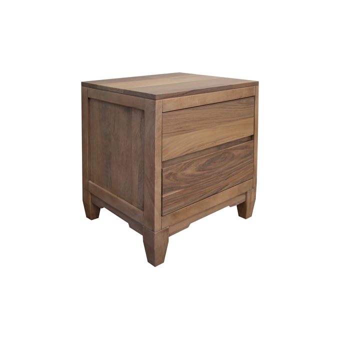 IFD Parota Nova Cappuccino Brown 2 Drawer Nightstand IFD-6212NTS