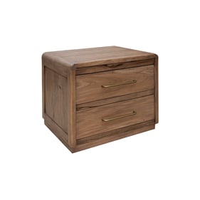 IFD Mezquite Brown Modern 2 Drawer Nightstand