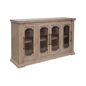 IFD Tower Mink Gray 4 Door Console