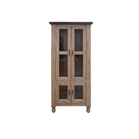 IFD Natural Stone Taupe Brown 4 Door Cabinet