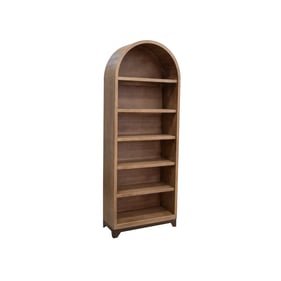 IFD Natural Parota Cappuccino Brown 6 Shelves Bookcase