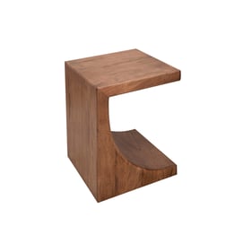 IFD Mezquite Brown Chairside Table