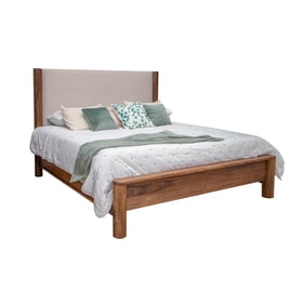 IFD Olimpia Towny Brown Upholstered Queen Bed