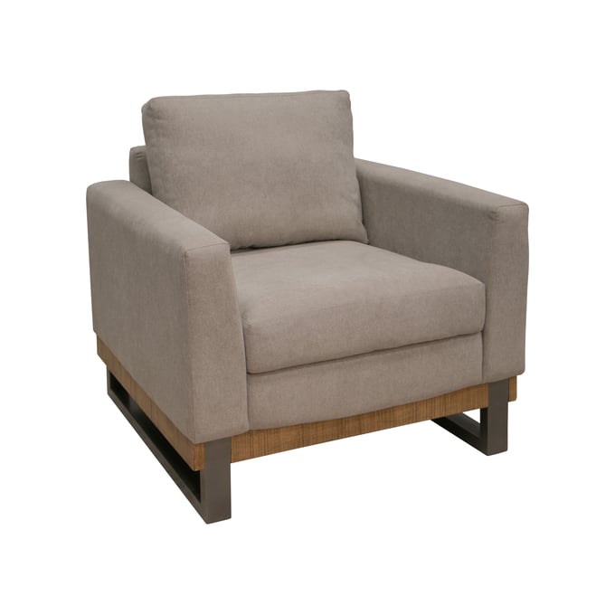 IFD Mita Almond Gray Armchair IFD-IUP241-ACH-151