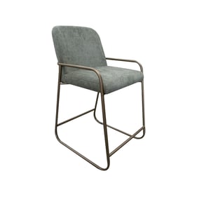 IFD Comala Olive Green 24 Inch Upholstered Barstool