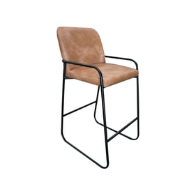 IFD Comala Caramel 30 Inch Upholstered Barstool