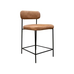 IFD Salamanca Caramel 24 Inch Upholstered Barstool