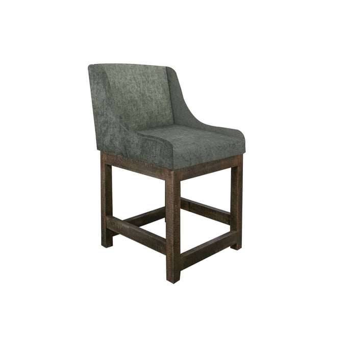 IFD Gray Olive Green 24 Inch Upholstered Barstool IFD-IUP700-BST24-111