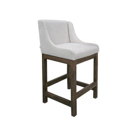 IFD Gray Agreeable 30 Inch Upholstered Barstool