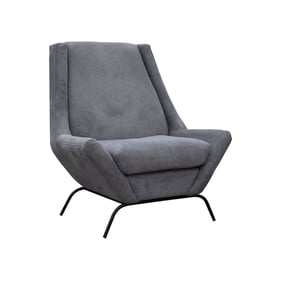 IFD Tyne Iron Gray Armchair