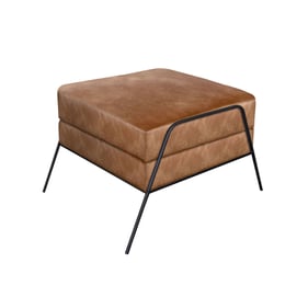 IFD Tyne Caramel Footstool Ottoman