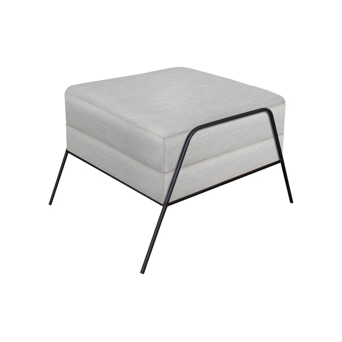 IFD Tyne Ecru Beige Footstool Ottoman IFD-IUP331-OTT-131