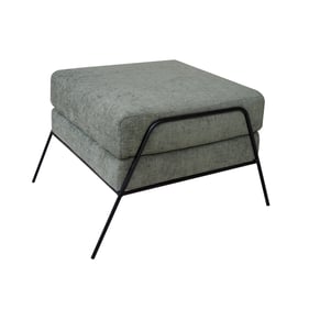 IFD Tyne Olive Green Footstool Ottoman