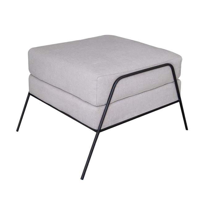 IFD Tyne Agreeable Gray Footstool Ottoman IFD-IUP331-OTT-161