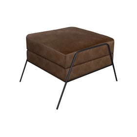 IFD Tyne Chocolate Brown Footstool Ottoman