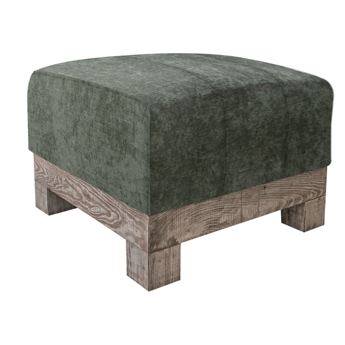 IFD Samba Olive Green Upholstered Square Ottoman IFD-IUP298-OTT-111