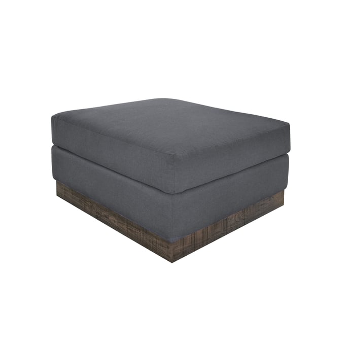 IFD Georgia Iron Gray Upholstered Square Ottoman IFD-IUP722-OTT-121