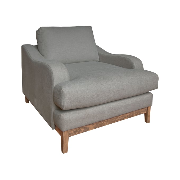 IFD Alfa Almond Gray Armchair IFD-IUP635-ACH-151