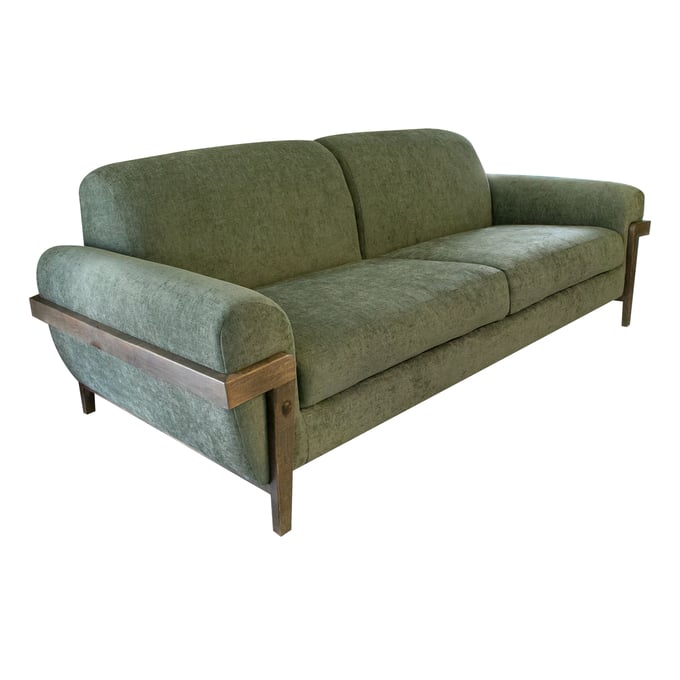 IFD Loft Brown Olive Green Sofa IFD-IUP644-SOF-111