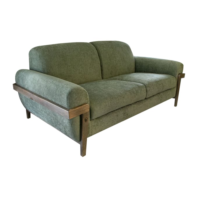 IFD Loft Brown Olive Green Loveseat IFD-IUP644-LOV-111