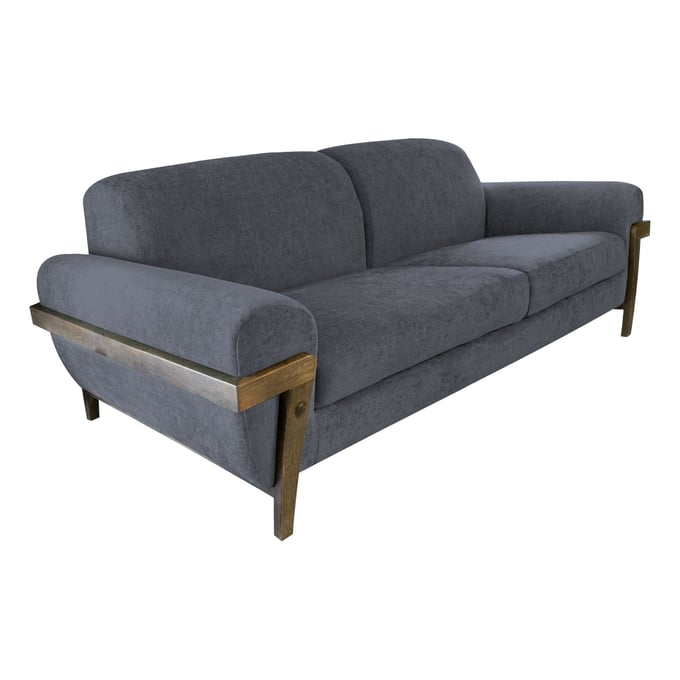 IFD Loft Brown Iron Gray Sofa IFD-IUP644-SOF-121