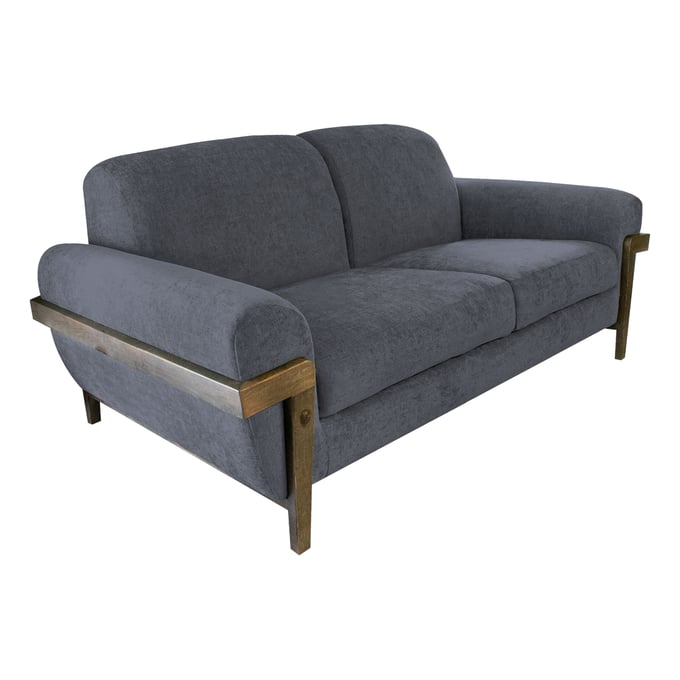 IFD Loft Brown Iron Gray Loveseat IFD-IUP644-LOV-121