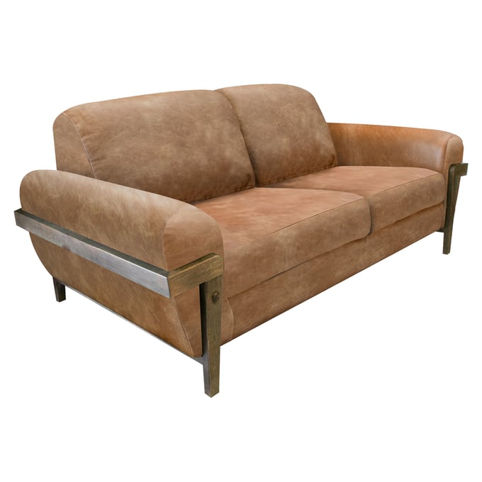 IFD Loft Brown Caramel Loveseat IFD-IUP644-LOV-202