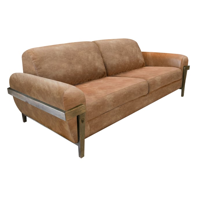 IFD Loft Brown Caramel Sofa IFD-IUP644-SOF-202