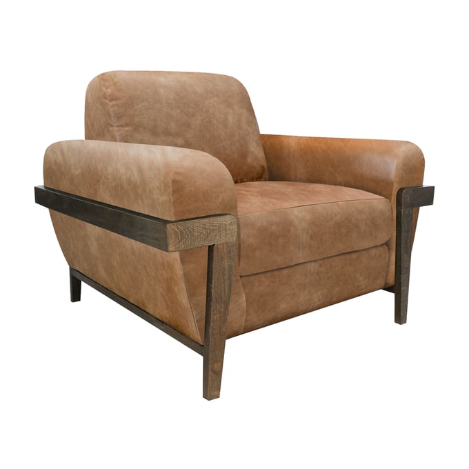 IFD Loft Brown Caramel Armchair IFD-IUP644-ACH-202