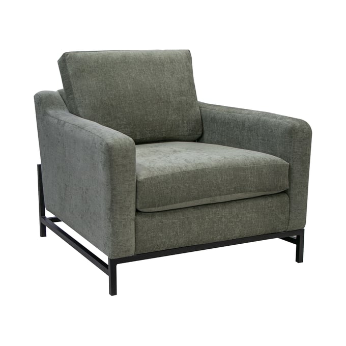 IFD Maison Olive Green Armchair IFD-IUP701-ACH-111