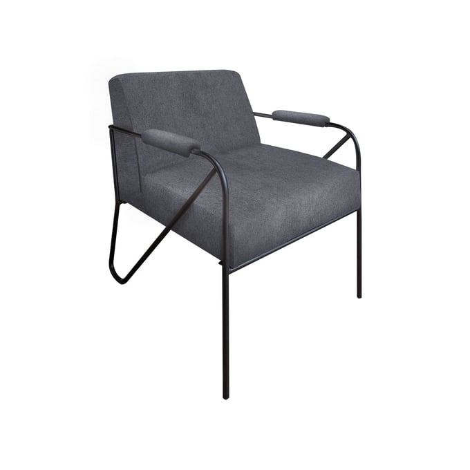 IFD Lotus Iron Gray Armchair IFD-IUP132-ACH-121