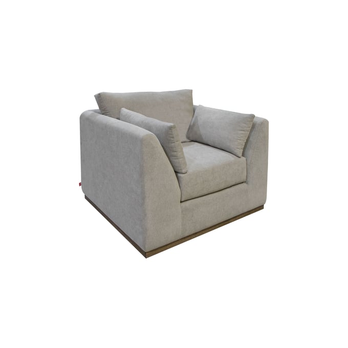 IFD Vallarta Almond Gray Armchair IFD-IUP882-ACH-151