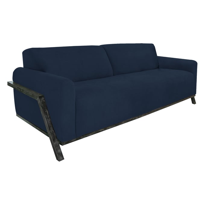 IFD Fika Midnight Blue 3pc Livining Room Set IFD-IUP248-LR-S4