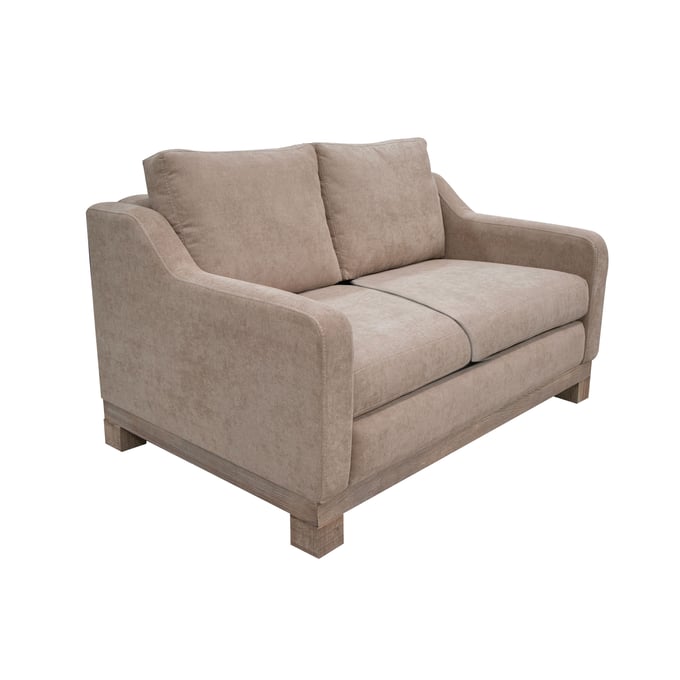 IFD Samba Brown Camel Wooden Frame and Base Two-Cushion Loveseat IFD-IUP298-LOV-152-A