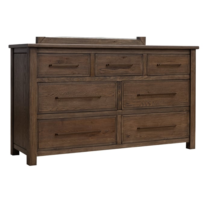 IFD Novus lodge Walnut Brown 7 Drawer Dresser IFD-2311DSR