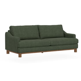 IFD Olimpia Olive Green Wooden Frame and Base Sofa