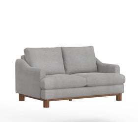 IFD Olimpia Agreeable Gray Wooden Frame and Base Loveseat