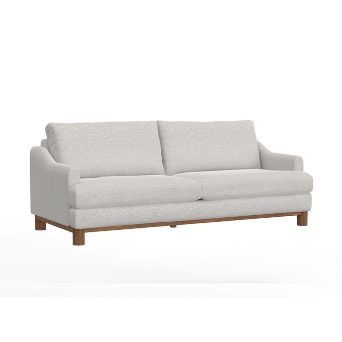 IFD Olimpia Light Cream Wooden Frame and Base Sofa IFD-IUP738-SOF-101