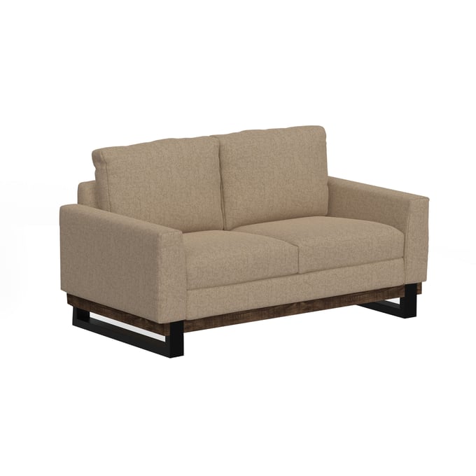 IFD Blackburn Brown Camel Metal and Wood Base Loveseat IFD-IUP778-LOV-152