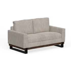 IFD Blackburn Marfil Metal and Wood Base Loveseat