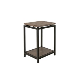 IFD Blacksmith Translucent Light Brown Chair Side Table