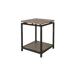 IFD Blacksmith Translucent Light Brown End Table