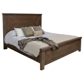 IFD Novus lodge Walnut Brown King Bed