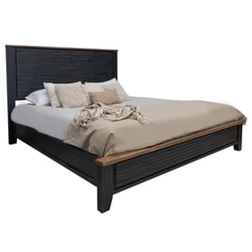 IFD Empire Satin Black Brown King Bed