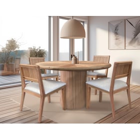 IFD Giza Hazelnut 5pc Dining Room Set